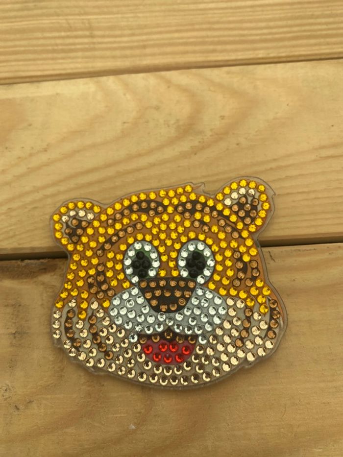 Magnet tigre 🐯 en Diamond painting