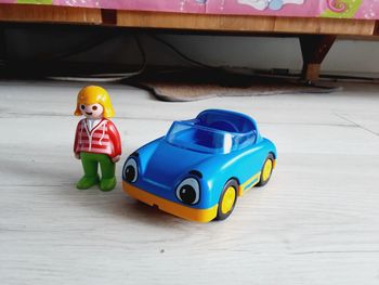 Jeu jouet bébé Playmobil petite voiture et personnage