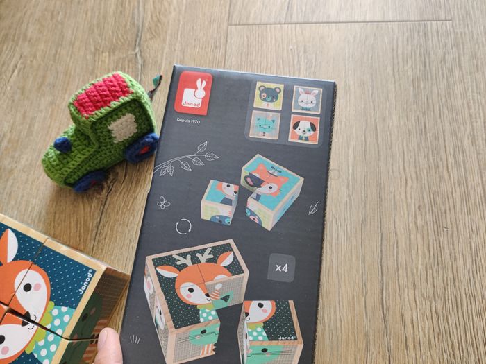 Jeu jouet bois cube Janod dans boîte dès 12 mois - photo numéro 6