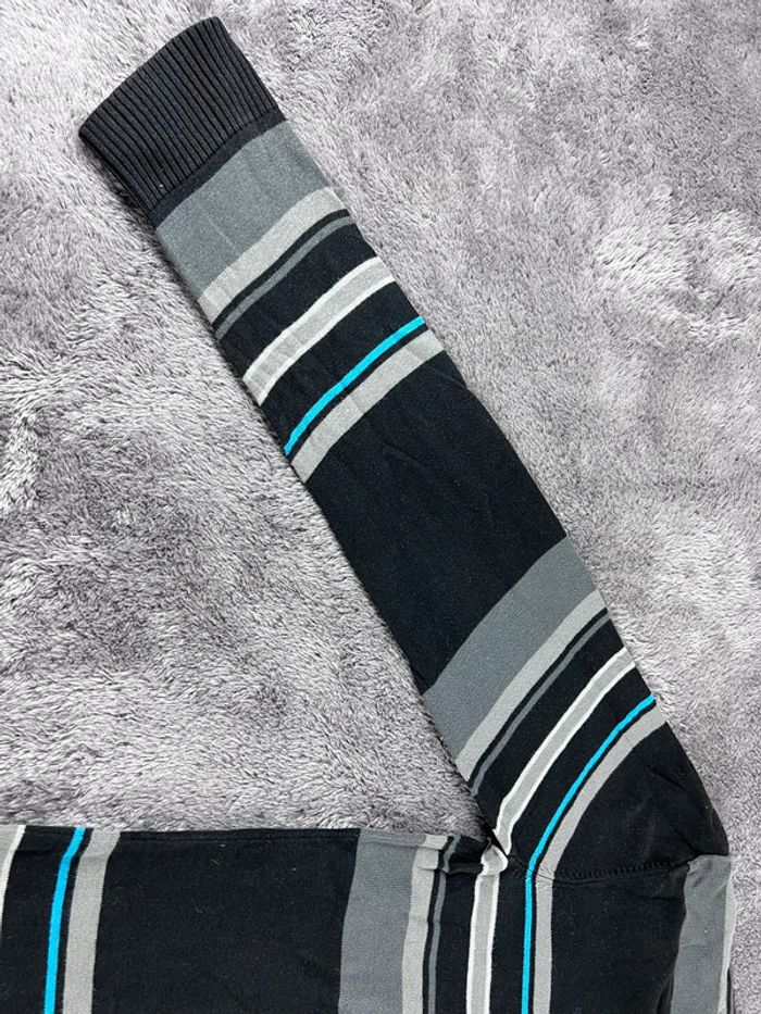 Pull à Rayures Puma Noir et Gris Taille M - photo numéro 10