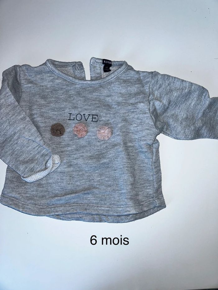 Pull love 6 mois