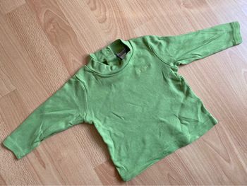 Beau T-shirt vert ML Orchestra T. 12 mois/74 cm garçon TBE