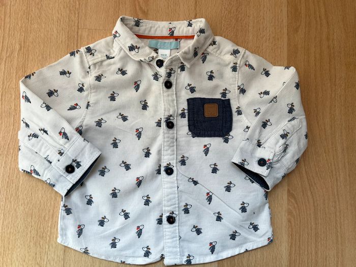 Chemise en velours 9 mois - Obaibi