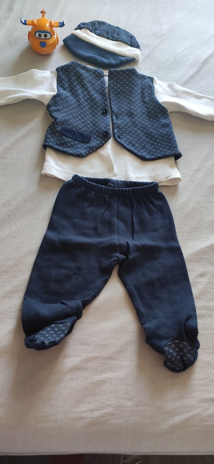 Ensemble bébé garçon 3 mois , 3 pièces - photo numéro 2