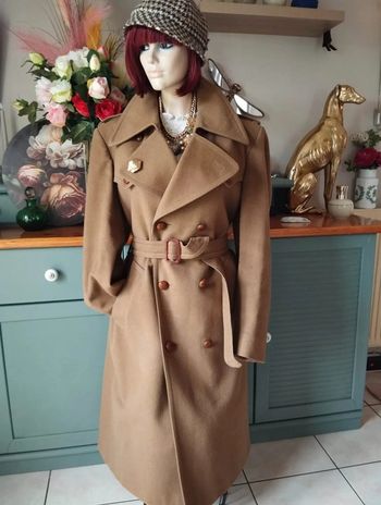 🌷Manteau Beige Vintage Pure Laine Tyrol Autrichien Steinblok T42/44🌷