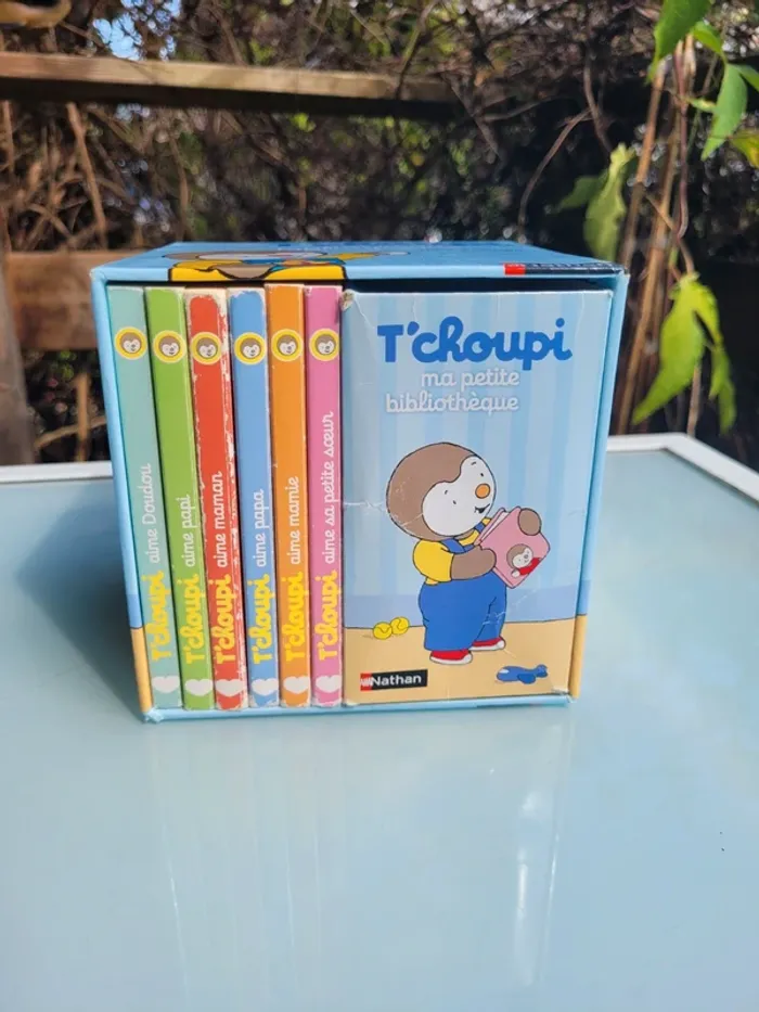 Coffret T'choupi 🩷 Ma petite Bibliothèque 🩵 6 petits livres pour dire Je t'aime - photo numéro 2