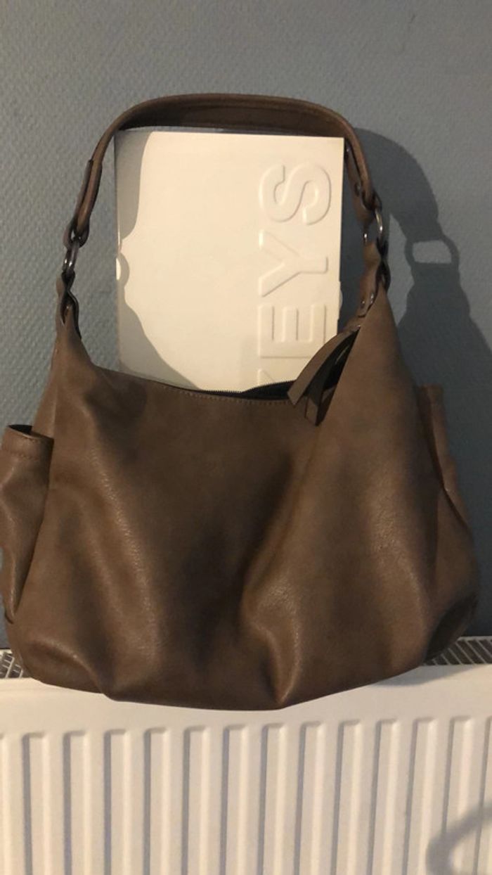 Sac à main taupe