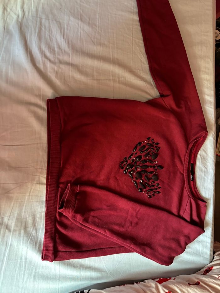 Pull bordeaux taille S - photo numéro 5