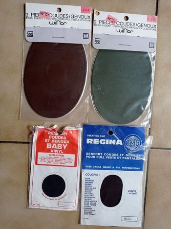 Lot de 7 coudières/genouillères à coudre