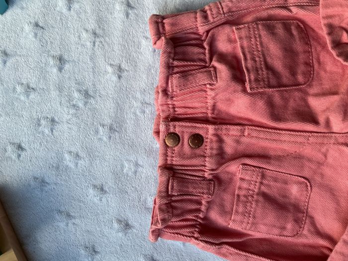 short en jean rose taille élastique 3 mois kiabi - photo numéro 6