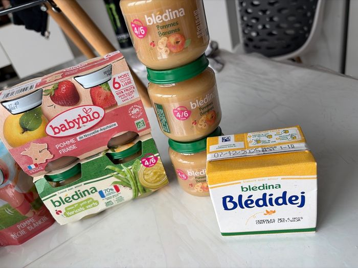 Lot de compote, deux pots de manger - photo numéro 3