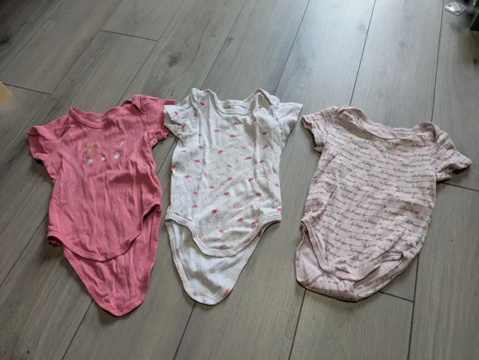 Lot de 3 bodies manches courtes kimbaloo 18 mois