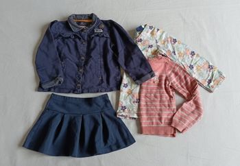 LOT fille 5-6 ans chic - Terre de Marins, Sergent Major, H&M, Kiabi