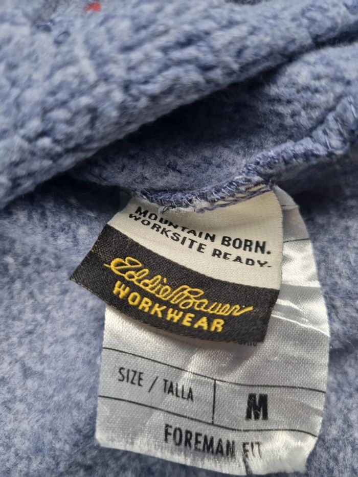 Sweat à capuche Eddie Bauer bleu – Taille M Homme - photo numéro 7