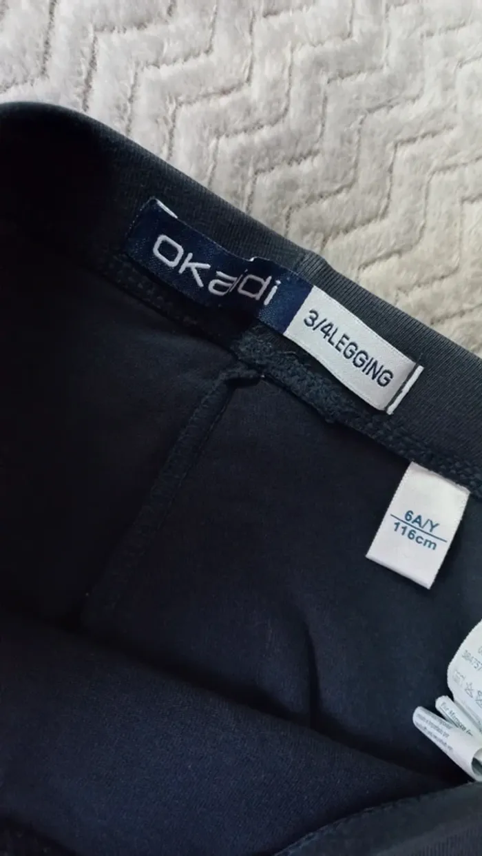 Leggings 3/4 okaïdi t6 marine - photo numéro 2