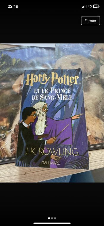 Livré Harry potter et le prince de sang mêlé