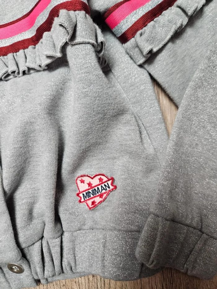 Sweat Gilet Miniman Taille 8 ans 🩶 - photo numéro 3