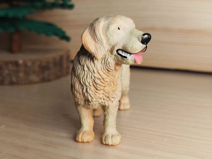Figurine chien Labrador beige Animal domestique - photo numéro 2