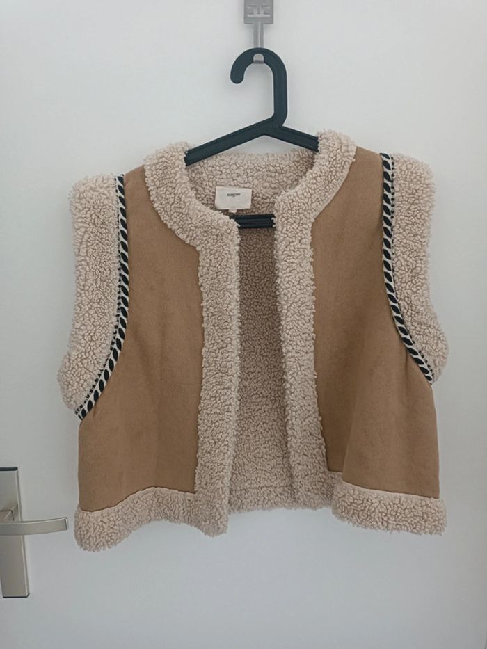Gilet fourrure moumoute sans manches "Edgar" Suncoo T2 (Taille M) - photo numéro 2
