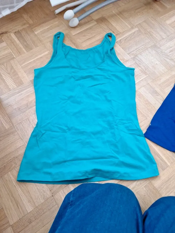 Débardeur turquoise