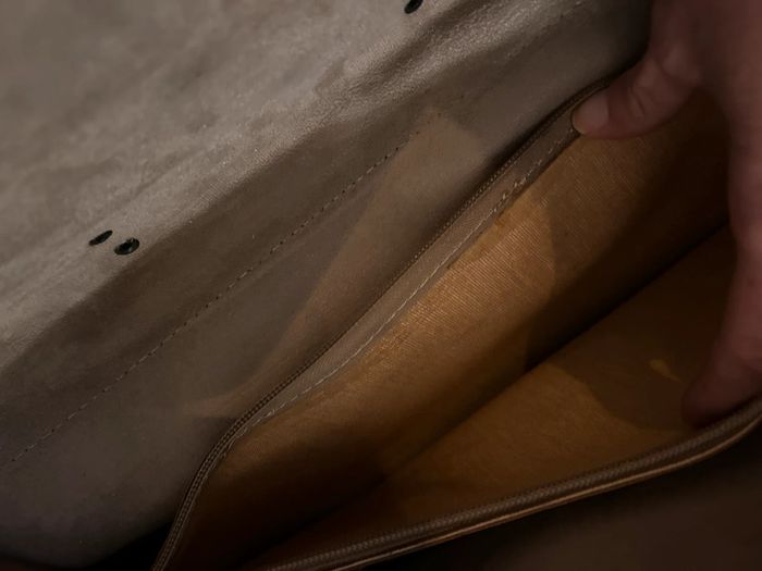 Cartable vintage en cuir naturel - photo numéro 7