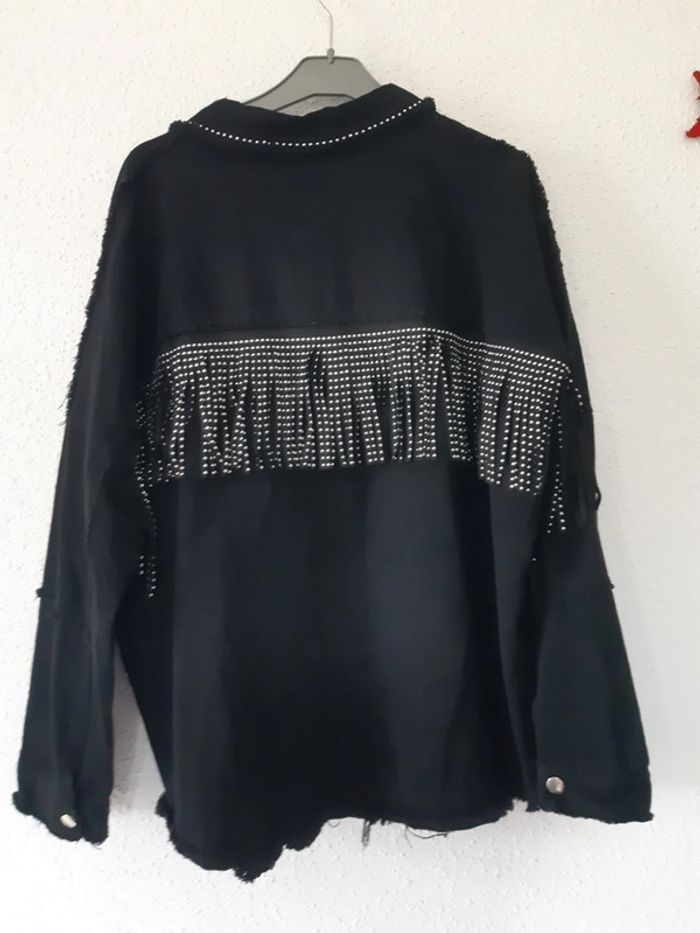 Veste overzise  femme franges taille M - photo numéro 7