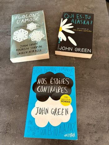 Lot de 3 livres auteur John Green