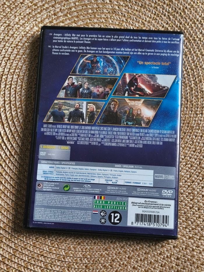 DVD Avengers infinity war - photo numéro 2