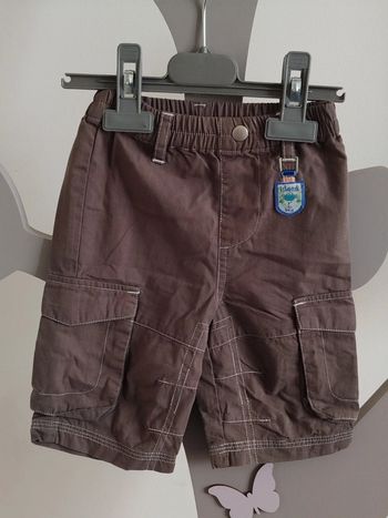 Pantalon cargo léger gris taille 3 mois
