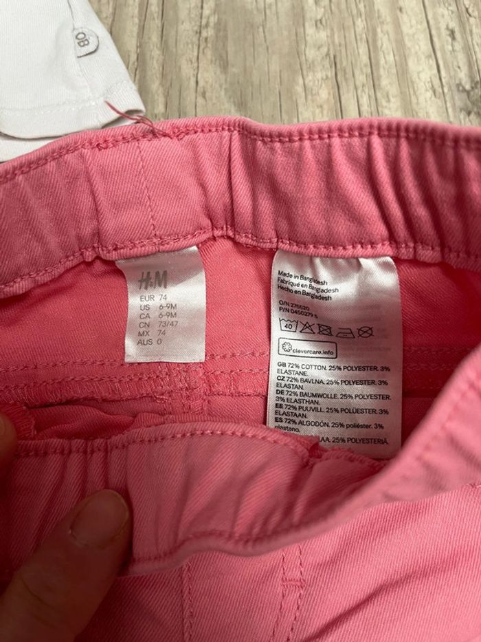 Ensemble pantalon + teeshirt manches longues taille 9 mois - photo numéro 3