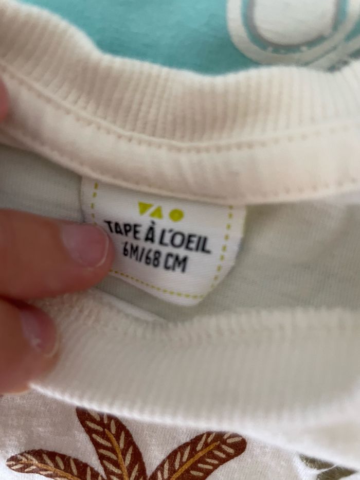 LOT 6 TEE-SHIRTS MANCHES COURTES - photo numéro 7