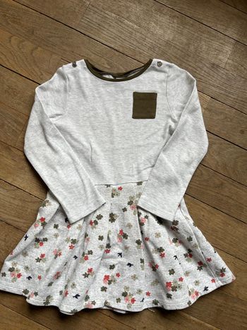 Robe grise Petit Bateau 5 ans