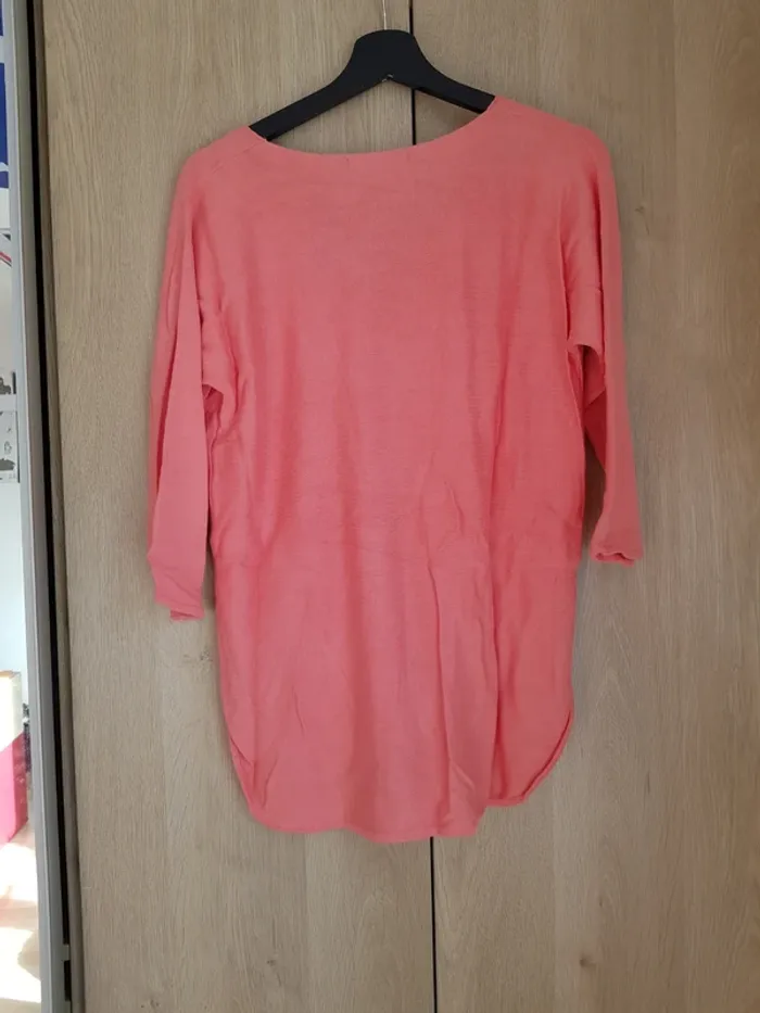 Pull leger corail - photo numéro 2