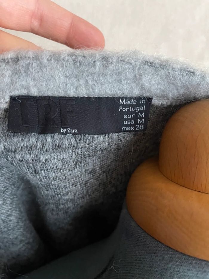 Pull oversize laine gris TM 38 40 - photo numéro 12