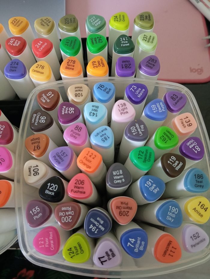 90 Crayons aquamarker triangle le lot ou à l'unité - photo numéro 2
