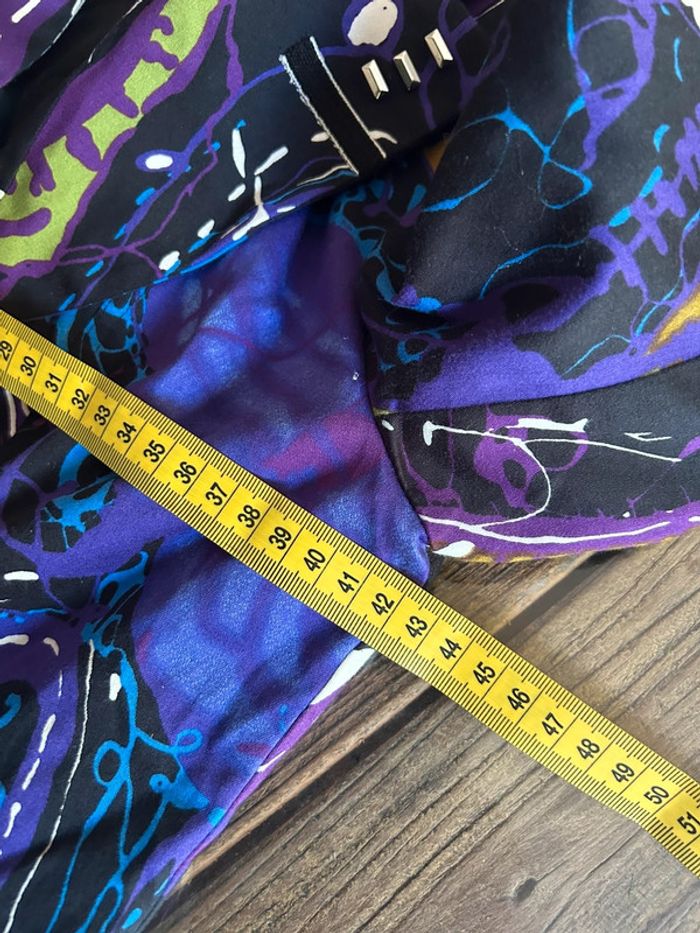 Veste blazer coloré - violet en coton taille 36 - style desigual - photo numéro 11
