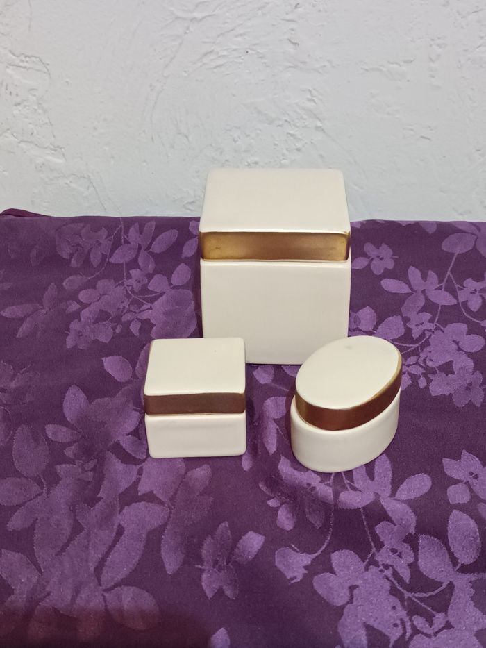 Set boîtes porcelaine - photo numéro 2