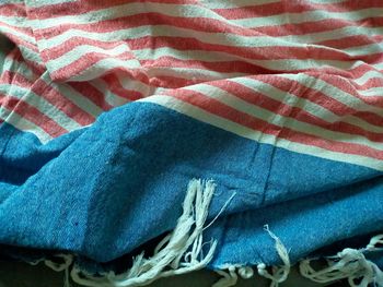 Fouta 100% coton – Rayures bleu, blanc et rouge - 2 exemplaires