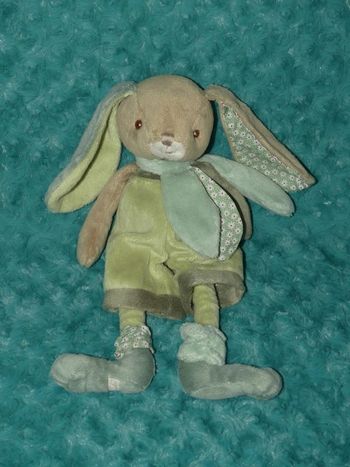 Doudou lapin Bukowski vert 🐰tbe