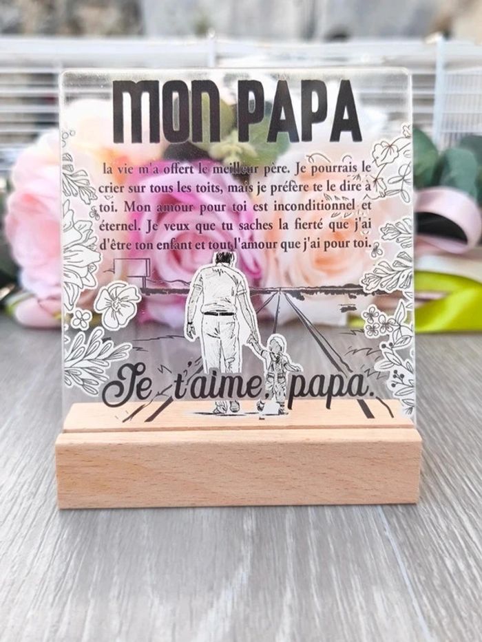 Plaque carrée " Mon PAPA "