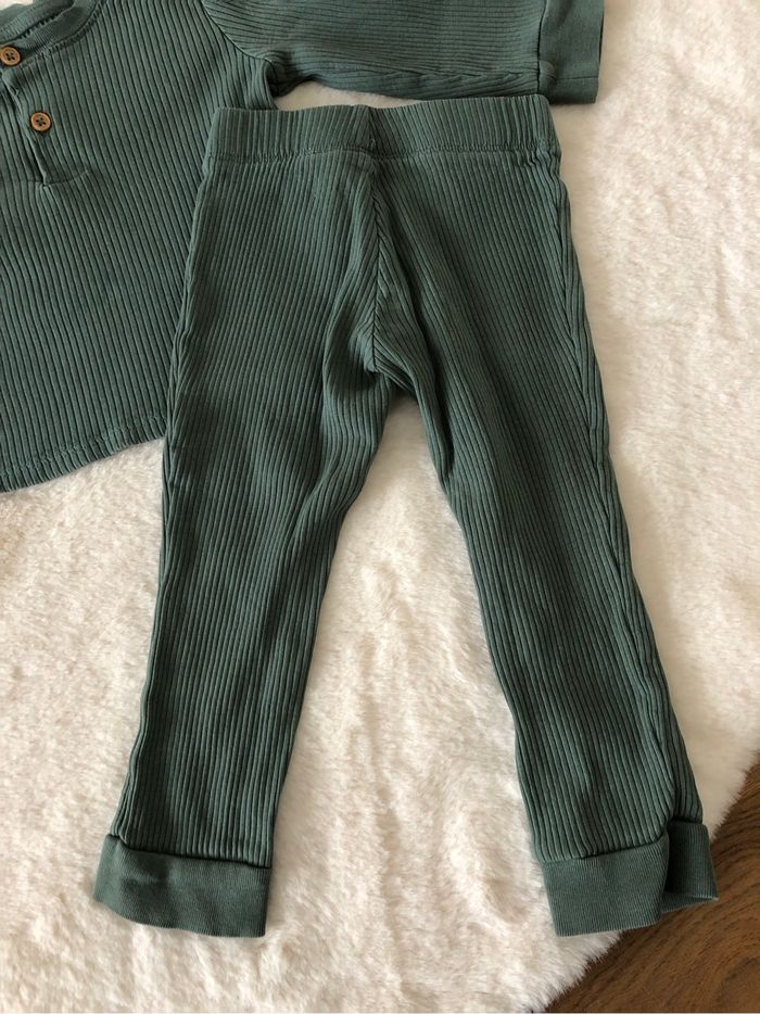 Pyjama mi saison côtelé Kiabi 24 mois - photo numéro 3