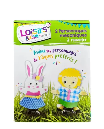 Kit mécanique à créer et à remonter – Lapin et mouton – Loisirs & Cie Roland Neuf