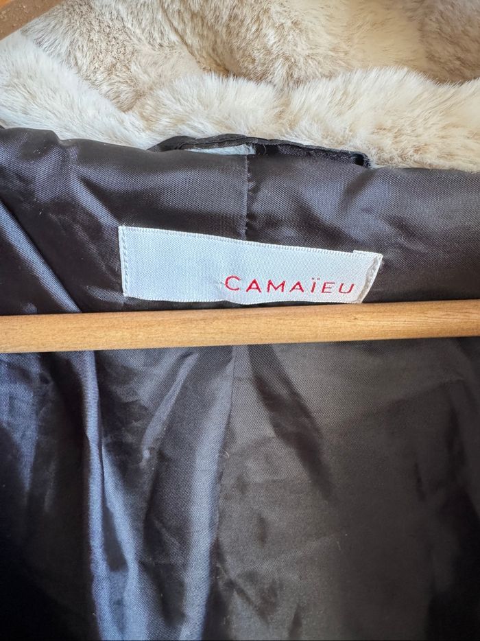 Manteau style fourrure Camaïeu taille 38 - photo numéro 3