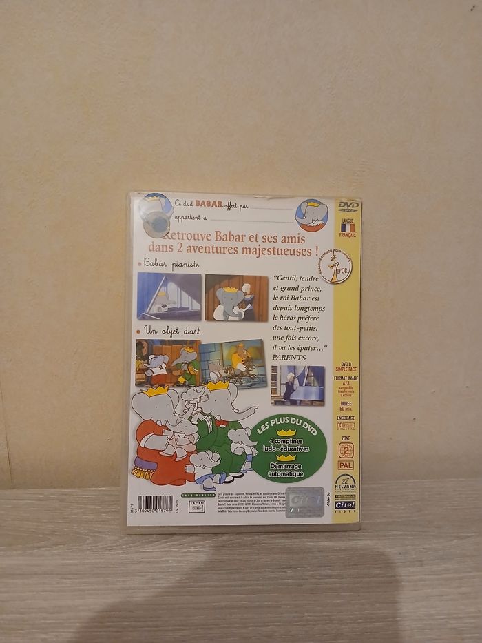 Dvd babar - photo numéro 3