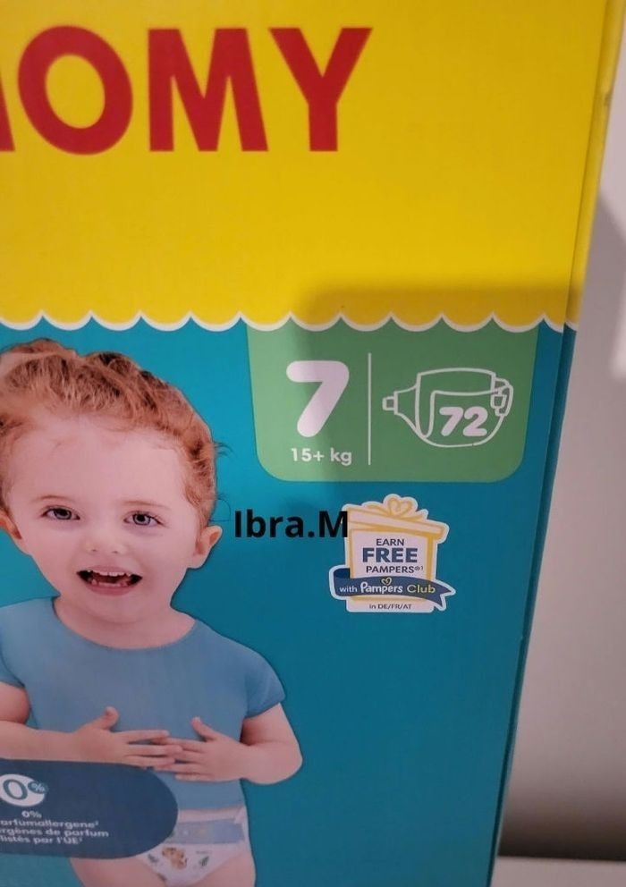 Couches pampers taille 7 - photo numéro 2