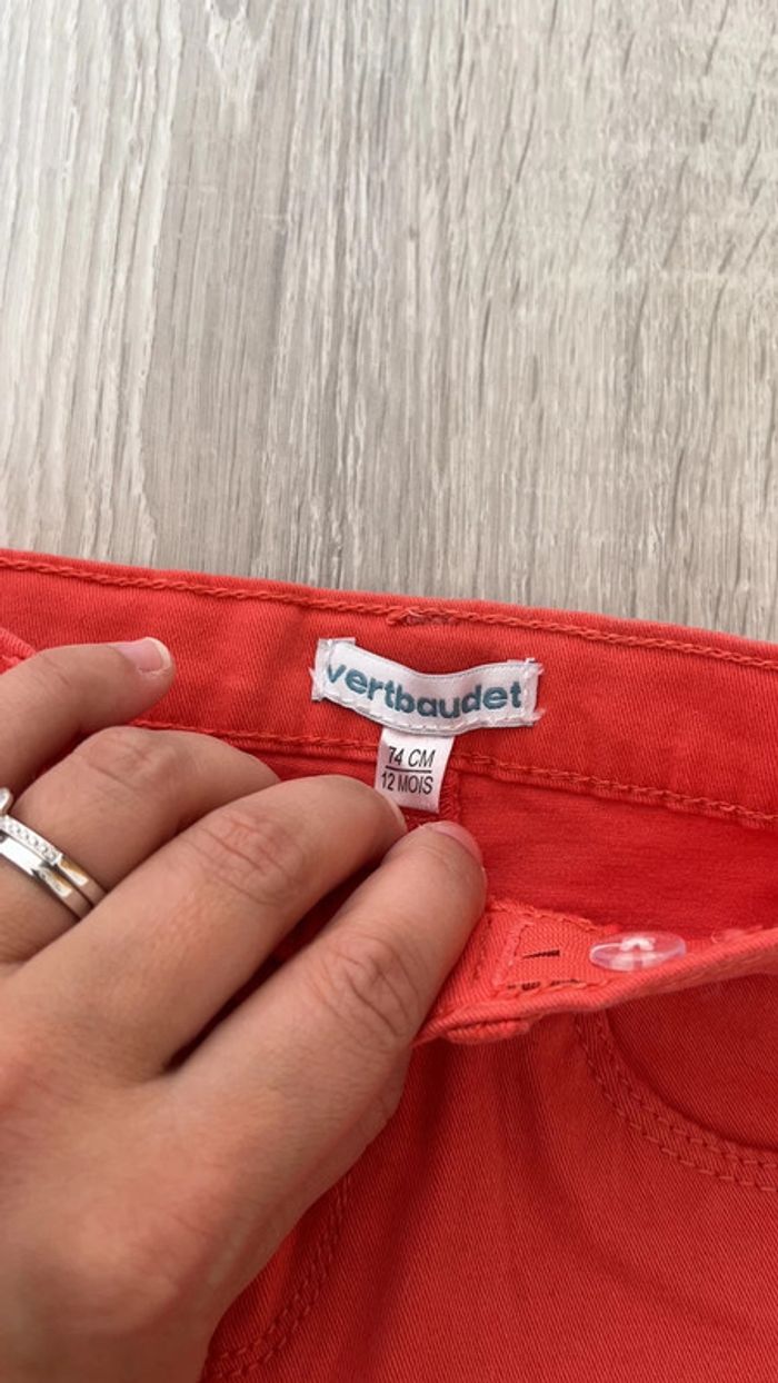 Pantalon orangé bébé fille - photo numéro 3