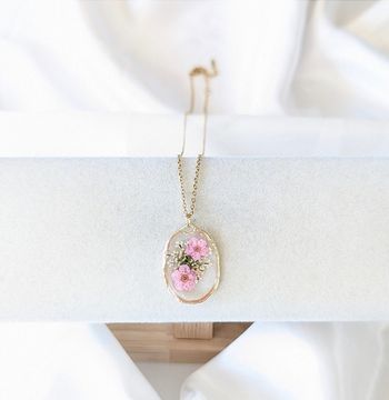 Collier fleurs séchées 