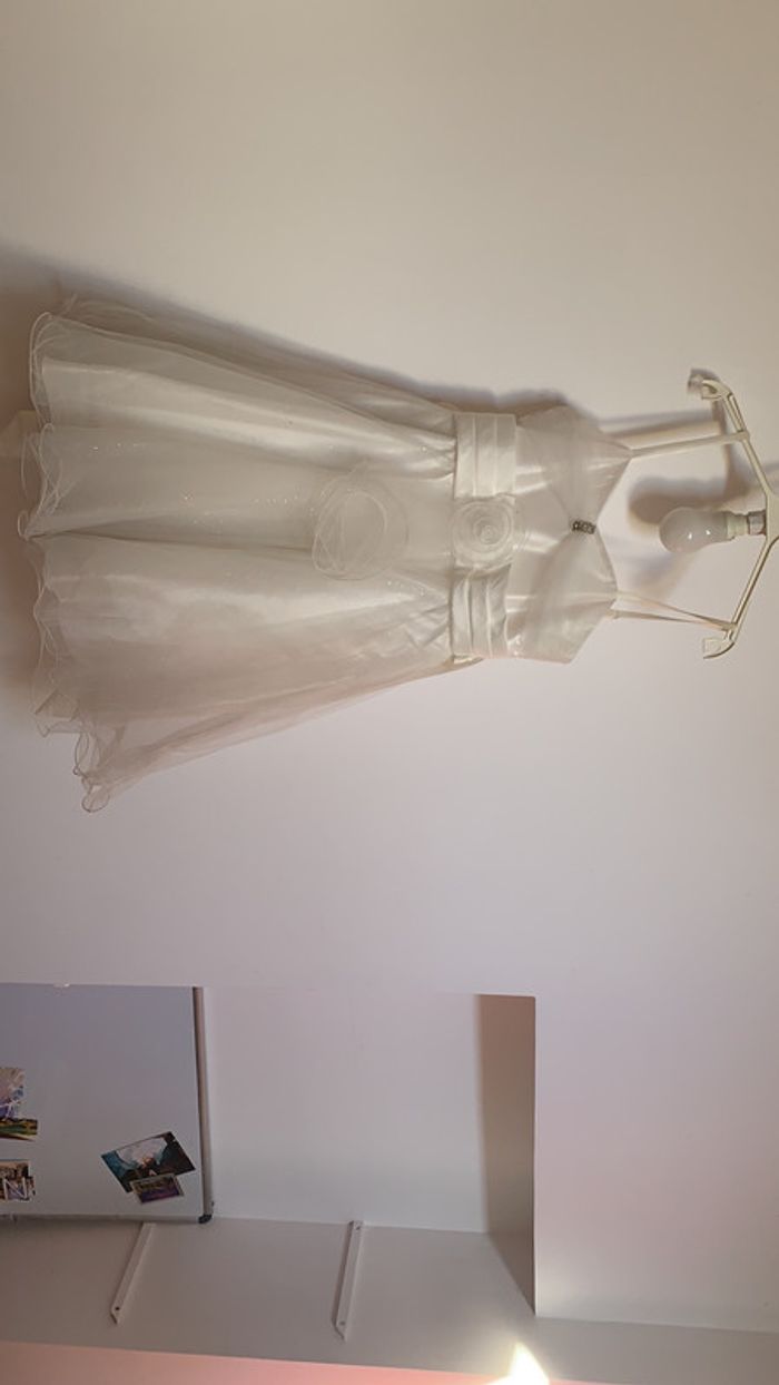 Robe pour mariage blanche avec gilet - photo numéro 2