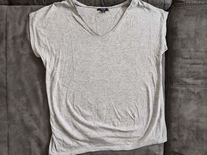 Top Kiabi de grossesse gris taille 38