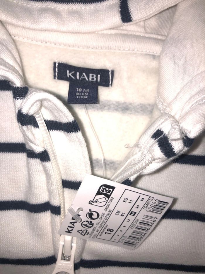 Gilet kiabi taille 18 mois 🌺 neuf avec étiquette - photo numéro 2